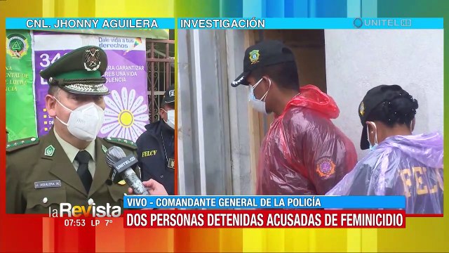 El comandante nacional de la Policía, Jhonny Aguilera, brinda informe