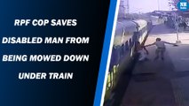 RPF cop saves disabled man from mowing down under train