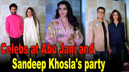 B-town celebs grace celebrity designer Abu Jani and Sandeep Khosla's party