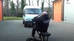 Watch world's strongest disabled man pull a van with his bare hands