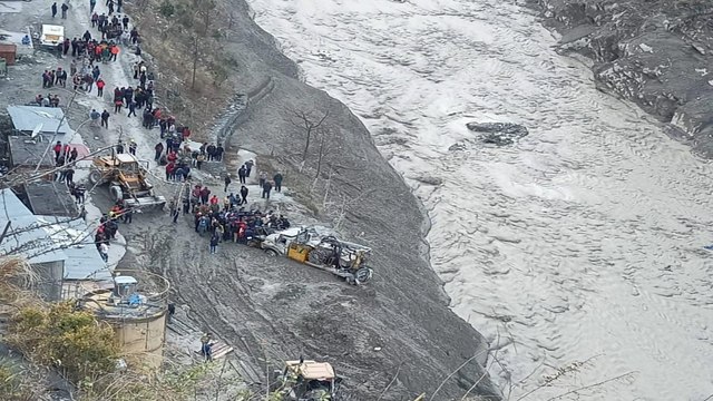 Chamoli: Aerial view of devastation after the glacier burst