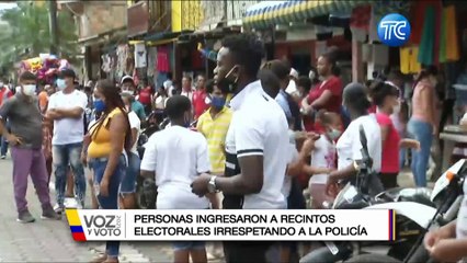 Aglomeraciones se registraron durante la jornada electoral