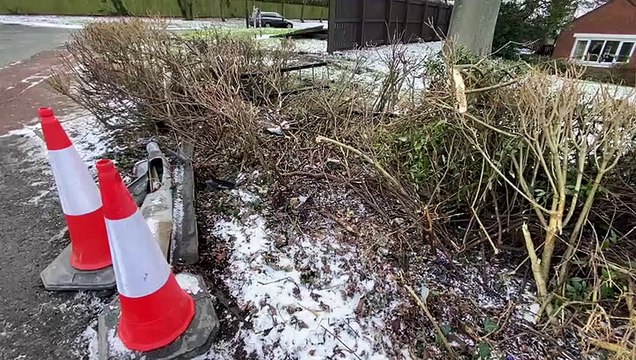 Search for driver after BMW is flipped onto its side as it crashes off Sunderland road
