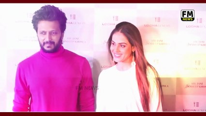 Riteish Deshmukh with Genelia D'Souza, at The Launch of Designer Residence