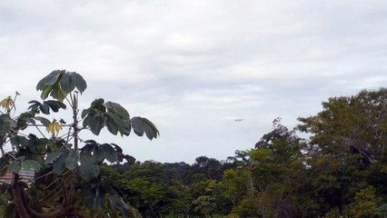 Boeing 777-300ER PT-MUH na aproximação final antes de pousar em Manaus vindo de Guarulhos