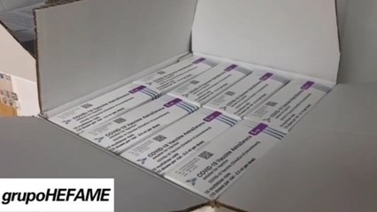 Grupo Hefame recibe las primeras 6.200 dosis de AstraZeneca