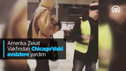 Amerika Zekat Vakfından Chicago'daki evsizlere yardım