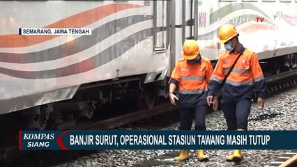 Banjir Surut, Stasiun Tawang Semarang Masih Tutup Operasional