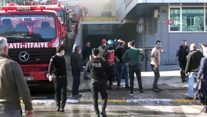 Ümraniye'de fabrikada yangın