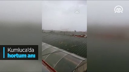 Kumluca'da hortum anı