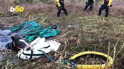 Equine Extraction! Startling Images Show Horse Stuck in Mud up To Its Neck!
