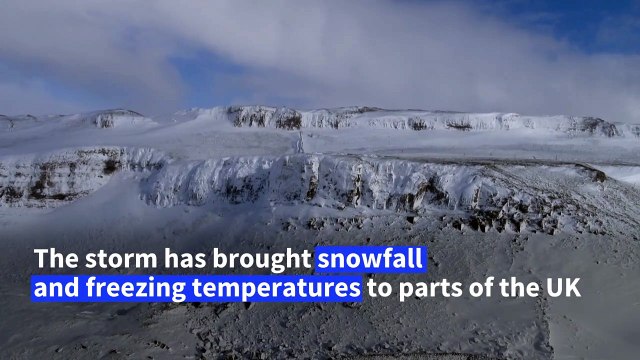 Yorkshire covered in snow as storm Darcy hits England