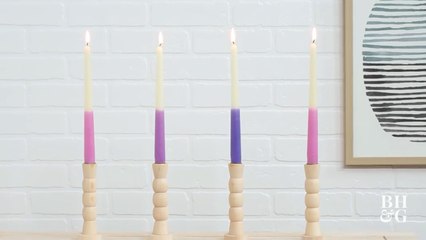 Dip-Dyed Candles