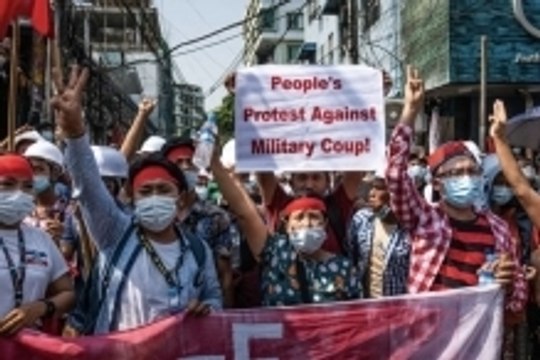 Myanmar Protesters Rally in Defiance of Military Coup