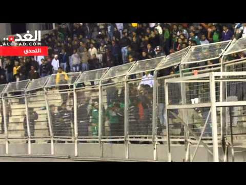 شغب وحجارة عقب مباراة الفيصلي والوحدات