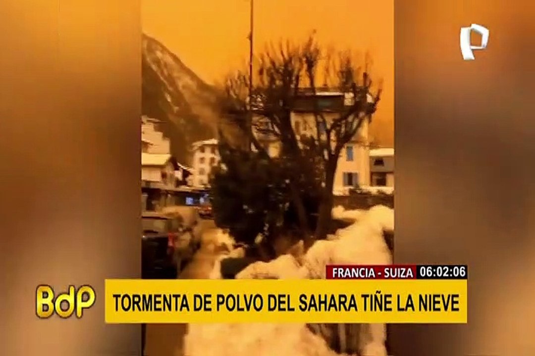 Tormenta de arena en el Sahara tiñe de amarillo los cielos de Suiza y Francia