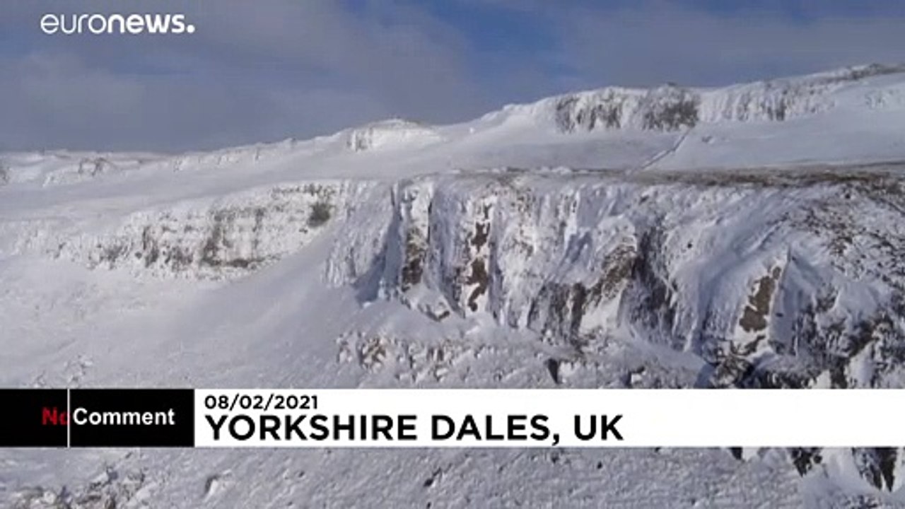 Dicke Schneeschicht bedeckt die Yorkshire Dales
