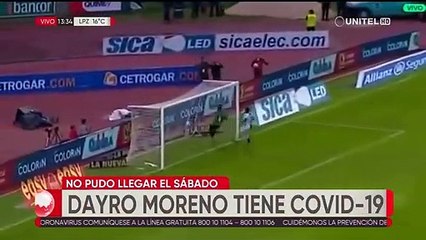 Dayro Moreno no pudo llegar a Santa Cruz debido a que contrajo COVID