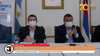 El sector turístico de Puerto Iguazú tendrá alícuota cero en ingresos brutos