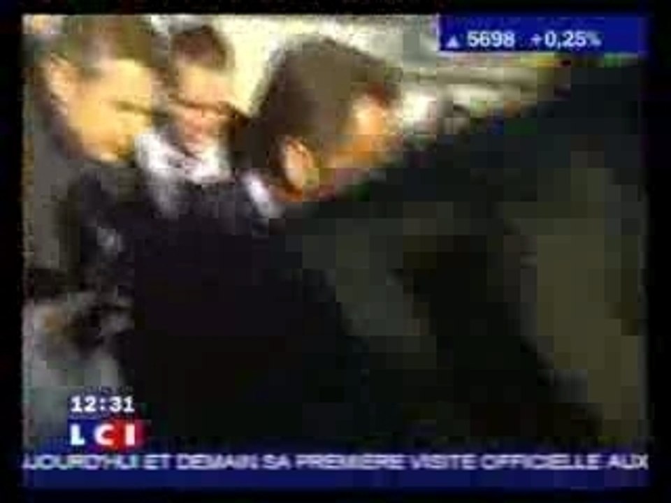 Notre président avec le pêcheurs du Guilvinec