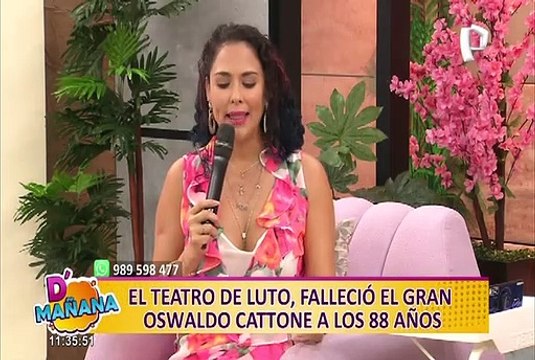 Adriana Quevedo se despide de Oswaldo Cattone: “Gracias por todo lo que me enseñaste”
