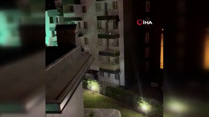 Hırsızlık şüphelisi örümcek adam gibi kaçmaya çalıştı