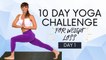 Yoga for Weight Loss, 10 Day Challenge (Day 1)  Fat Burning Workout, 30 Minutes, Intermediate