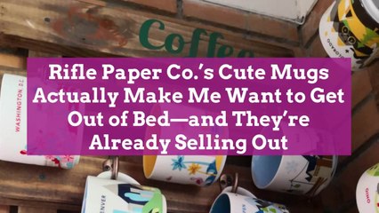 Rifle Paper Co.'s Cute Mugs Actually Make Me Want to Get Out of Bed—and They're Already Se