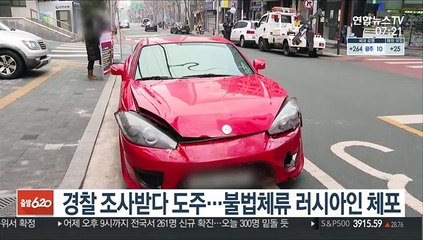경찰 조사받다 도주…불법체류 러시아인 체포