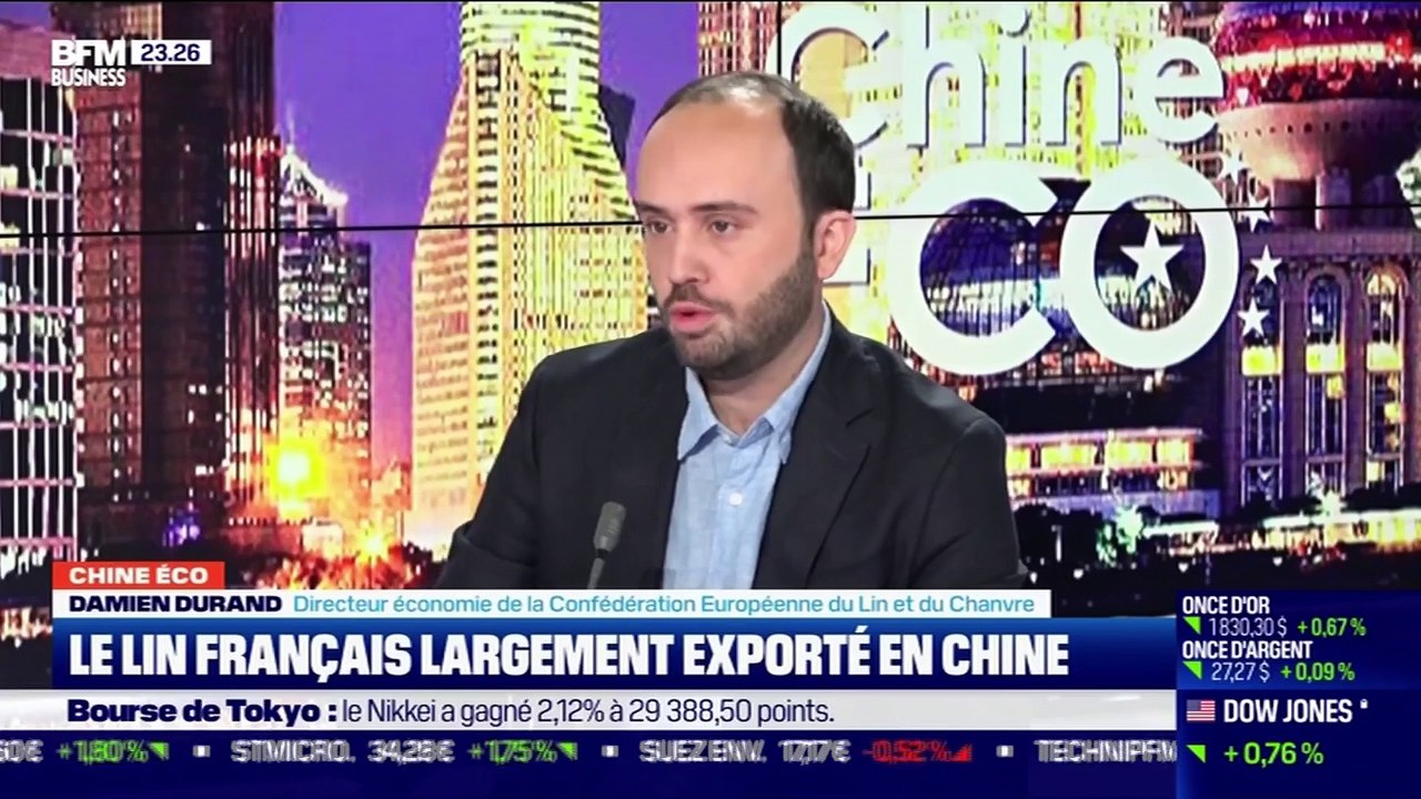 Chine Éco : Le lin français largement exporté en Chine par Erwan Morice - 08/02