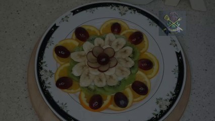 Easy Fruit Salad Decoration /এইভাবে ফলের তালকে সহজভাবে ডিজাইন করতে পারেন  by Halima's Cuisine