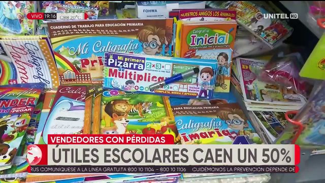 En un 50% bajó la venta de útiles escolares