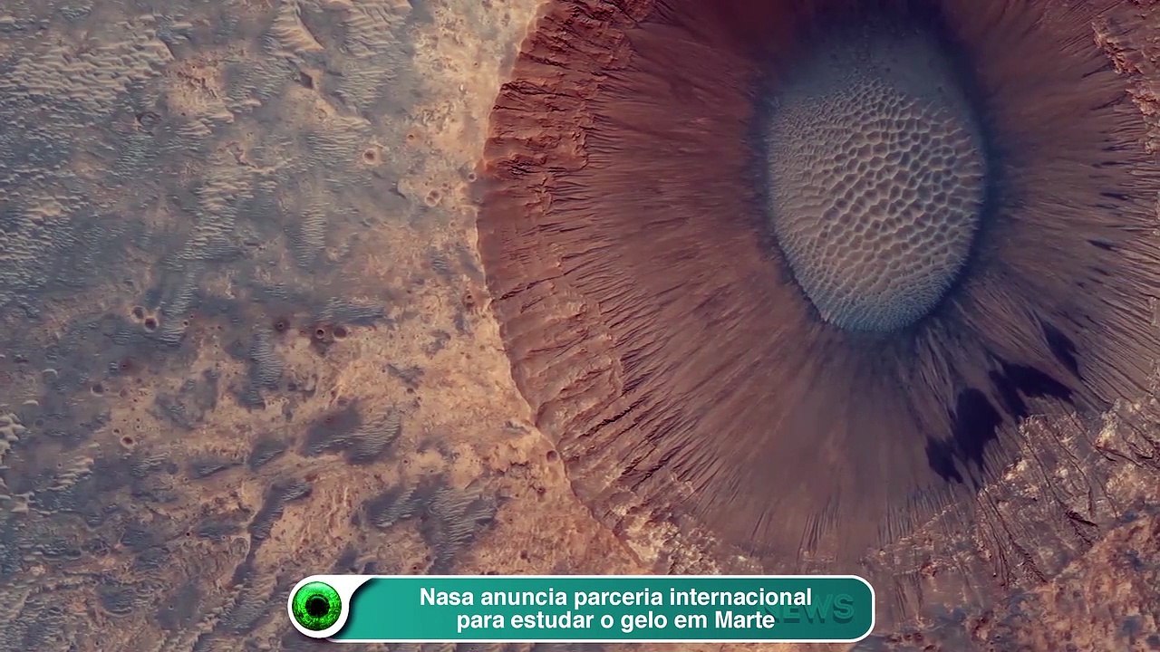 Nasa anuncia parceria internacional para estudar o gelo em Marte