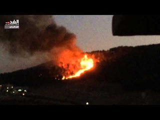 فيديو للحريق الضخم الذي اندلع في غابات ارميمين الليلة الماضية