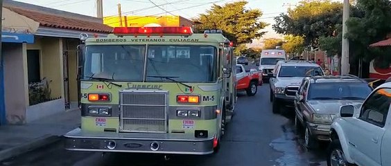 Incendio en Culiacán deja una persona intoxicada
