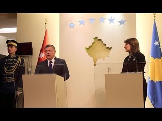تصريحات جلالة الملك الصحفية المشتركة مع رئيسة كوسوفو آغا - تشرين الثاني 2015