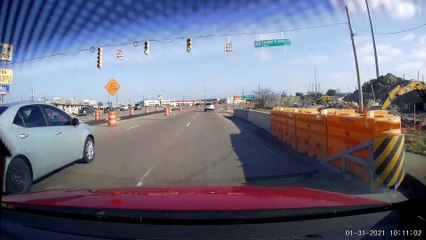 Car Runs Red Light and Gets Hit