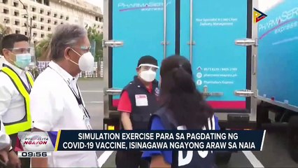 #PTVBalitaNgayon | Simulation exercise para sa pagdating ng COVID-19 vaccine, isinagawa ngayong araw sa NAIA