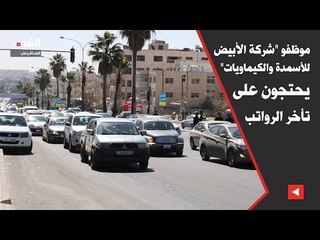 موظفو "شركة الأبيض للأسمدة والكيماويات" يحتجون على تأخر الرواتب