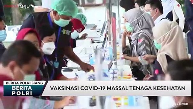 Presiden Jokowi Tinjau Vaksinasi Covid-19 Massal Tenaga Kesehatan