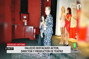 Teatro de luto: Osvaldo Cattone falleció a los 88 años
