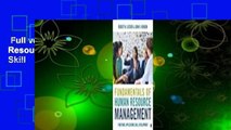 Full version  Fundamentals of Human Resource Management: Functions, Applications, Skill