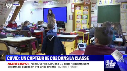 Covid-19: une école expérimente le capteur de CO2 pour surveiller la bonne aération des classes