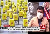 Arequipa: Cáceres Llica insiste en comprar vacunas rusas contra COVID-19