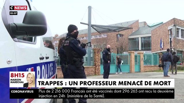 Menaces contre un professeur à Trappes : Reportage des équipes de CNews sur place, devant l'école sous haute surveillance de l'enseignant