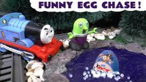 Funny Funlings Kinder Surprise Eggs Chase with DC Comics Batman and the PJ Masks plus Thomas and Friends in this Family Friendly Full Episode English Toy Story for Kids from Kid Friendly Family Channel Toy Trains 4U