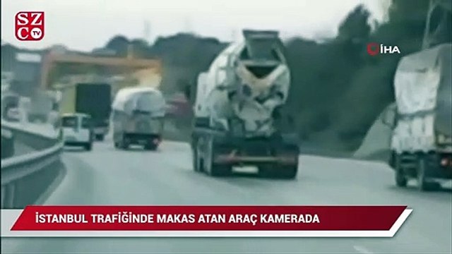 İstanbul’da trafikte makas atan araç kamerada