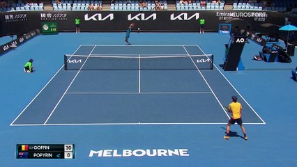 Quatre balles de match sauvées, cinq sets et un immense bonheur : Popyrin a éteint Goffin
