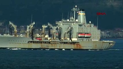 ABD savaş gemisi Çanakkale Boğazı'ndan geçti