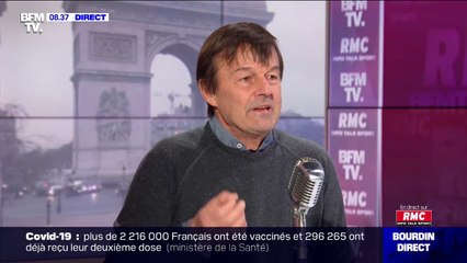 Crise sanitaire: Nicolas Hulot estime que "l'État est globalement à la hauteur"